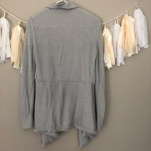 White House Black Market Sweaters - WHBM Silver Shiny Cardigan Sweater Sparkly White House Black Market Sweaters - WHBM Silver Shiny Cardigan Sweater Sparkly